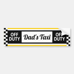 Vater Taxi Fun New York Yellow Cab Autoaufkleber