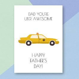 Vater Taxi Funny Vatertag Card Karte