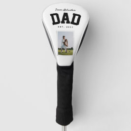 Vater-Team ein Foto sportlich schwarz Golf Headcover