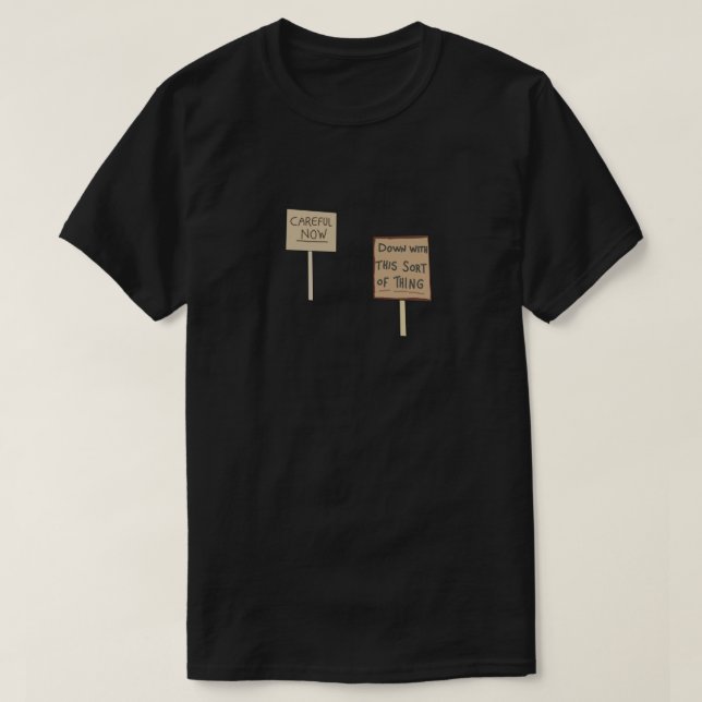 Vater Ted Vorsicht jetzt klassischer T - Shirt (Design vorne)