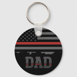 Vater Thin Red Line Feuerwehrmann Vater Geschenke Schlüsselanhänger