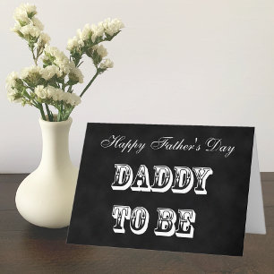 Vater to Be or Daddy to Be Vathers Day Card Karte