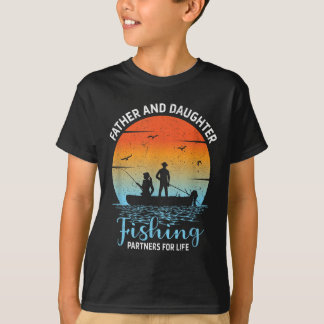 Vater-Tochter-Angelfreunde Süßer Vater-Tochter T-Shirt