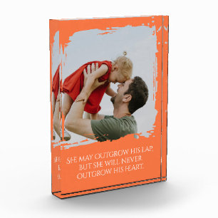 Vater-Tochter-Geschenk – Personalisiertes Fotozita Fotoblock