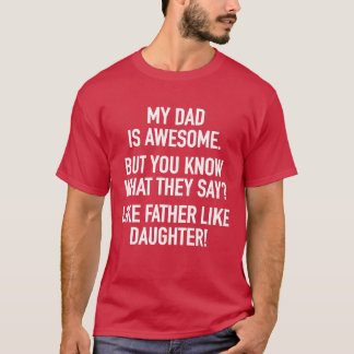 Vater Tochter Offspringoddler Daughters Mädchen T-Shirt