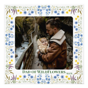 Vater-Tochter-Personalisiertes Foto Wildblume