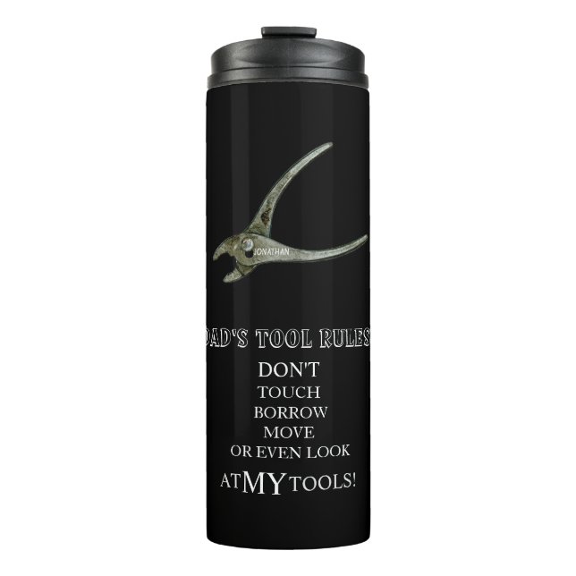 VATER TOOL REGELN WORKSHOP GARAGE THERMOSBECHER (Vorderseite)