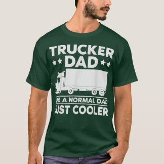 Vater Truck Driver Sarcastic Quote Trucker Text De T-Shirt