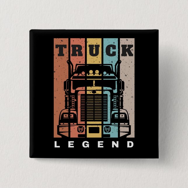 Vater Trucker Legend Truck Button (Vorderseite)