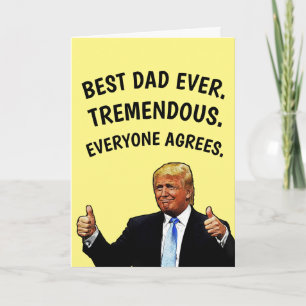 VATER TRUMP BIRTHDAY CARD KARTE