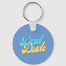 Vater Typ Button Abzeichen Keyring Light Backgroun
