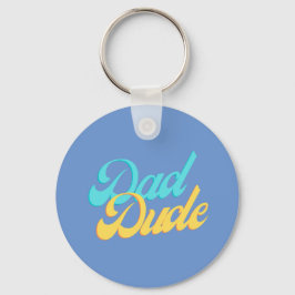 Vater Typ Button Abzeichen Keyring Light Backgroun Schlüsselanhänger