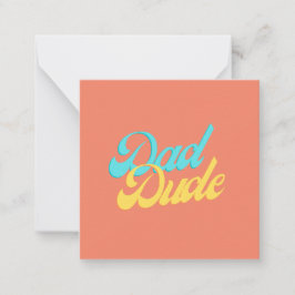 Vater Typ Note Card Mitteilungskarte
