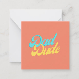 Vater Typ Note Card Mitteilungskarte