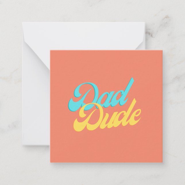 Vater Typ Note Card Mitteilungskarte (Vorderseite)