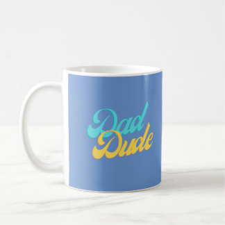 Vater Typ Tasse hellblau Hintergrund