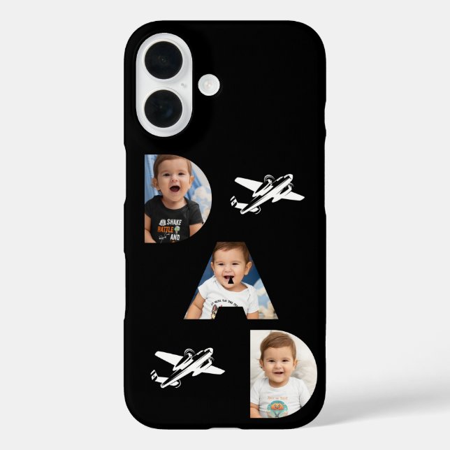 VATER Typografie, Foto Geschenke, schwarz, Minimal Case-Mate iPhone Hülle (Rückseite)