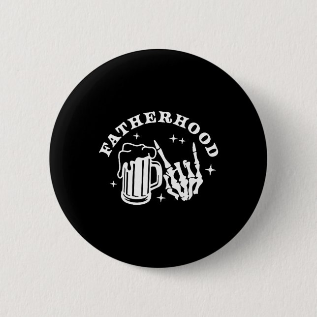 Väter überleben Vaterschaft ein Bier nach dem ande Button (Vorderseite)