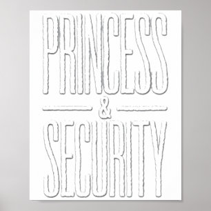 Vater und Amp des Vintagen Princess-Sicherheitstea Poster