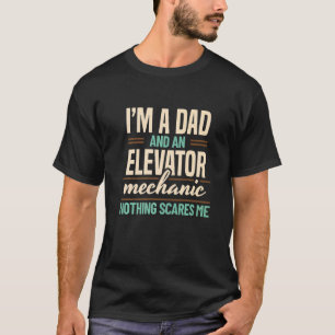 Vater und Aufzug Mechanischer Techniker Bekleidung T-Shirt