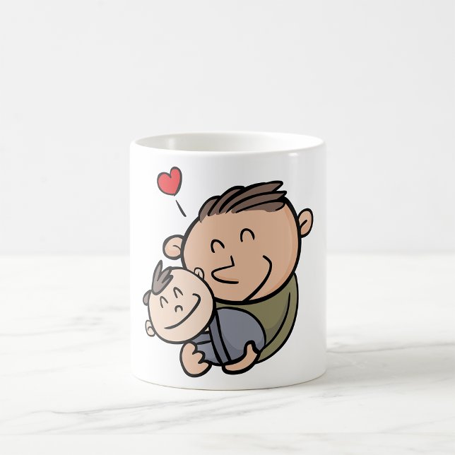Vater und Baby Kaffeetasse (Von Creator hochgeladen)