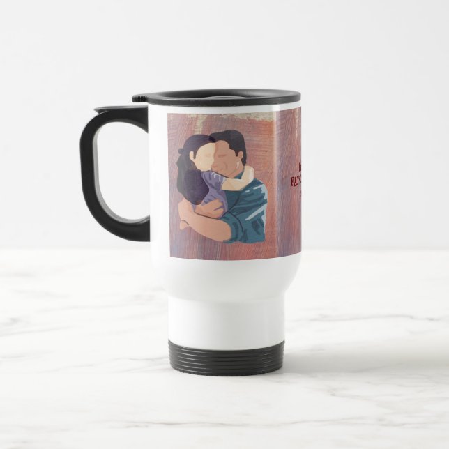 VATER UND DAUGHTER HUG-Tasse Reisebecher (Links)
