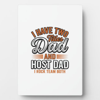 Vater und Gastvater Vintage Gravur Zitat Design_1 Fotoplatte