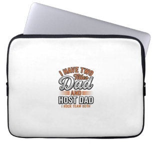 Vater und Gastvater Vintage Gravur Zitat Design_1 Laptopschutzhülle