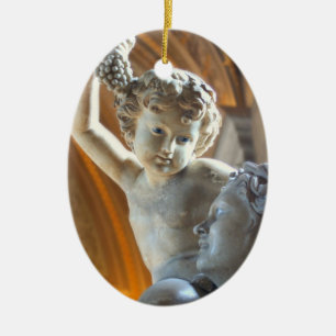 Vater und Kind Keramik Ornament
