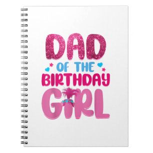 Vater und Mama Geburtstagskinderfamilie Matching Notizblock