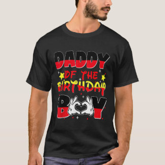 Vater und Mama Papa vom Party der Geburtstagsjunge T-Shirt