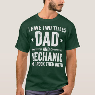 Vater und Mechanische Garage Fixierung Autos Vater T-Shirt