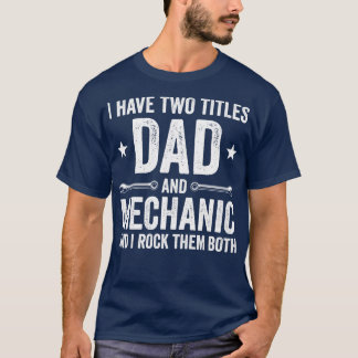 Vater und Mechanische Garage Fixierung s Vater T-Shirt