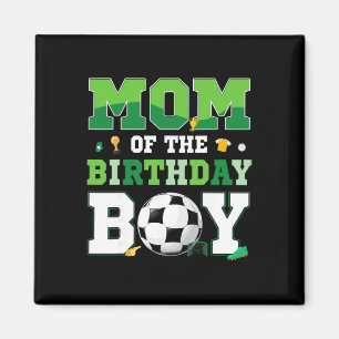 Vater und Mutter des Geburtstagsjungen Fußball-Geb Magnet