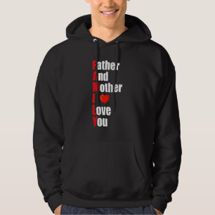 Vater und Mutter Liebe Sie lustige Familie für Män Hoodie