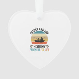 Vater und Sohn Angeln Partner fürs Leben Design_1 Ornament