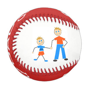 Vater und Sohn Baseball