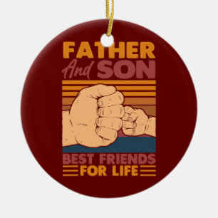Vater und Sohn beste Freunde fürs Leben beste Freu Keramik Ornament