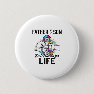 Vater und Sohn beste Freunde fürs Leben Puzzleband Button