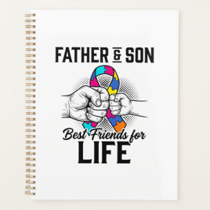 Vater und Sohn beste Freunde fürs Leben Puzzleband Planer