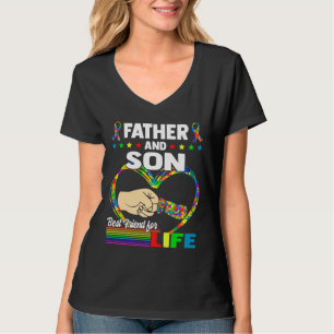Vater und Sohn bester Freund von Life Autismus Vat T-Shirt