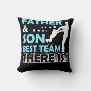 Vater und Sohn das beste Team Kissen