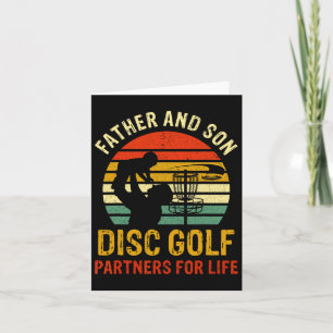 Vater und Sohn Disc-Golf-Partner fürs Leben Vatert Karte