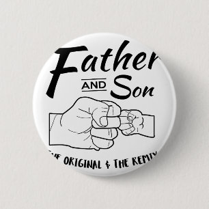 Vater-und Sohn-Fauststoß Button