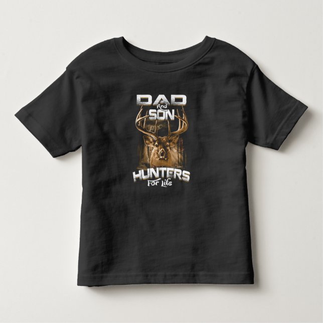 Vater und Sohn Jäger für Kleinkinder T - Shirt (Vorderseite)