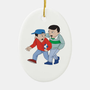 Vater und Sohn Keramikornament