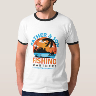 Vater und Sohn - Lebenspartner für die Fischerei T-Shirt