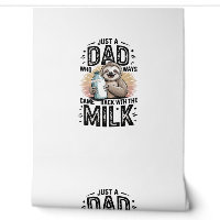 Vater und Sohn mit Milch Faultier Grafikdesign-01
