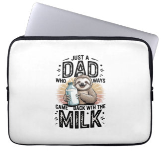 Vater und Sohn mit Milchfaulgrafik-Design-01 Laptopschutzhülle