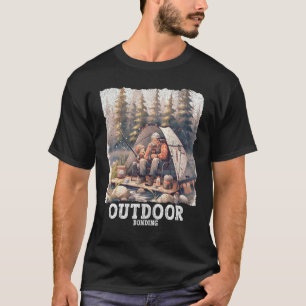Vater und Sohn Outdoor-Bindung Camping-Angeln Aben T-Shirt